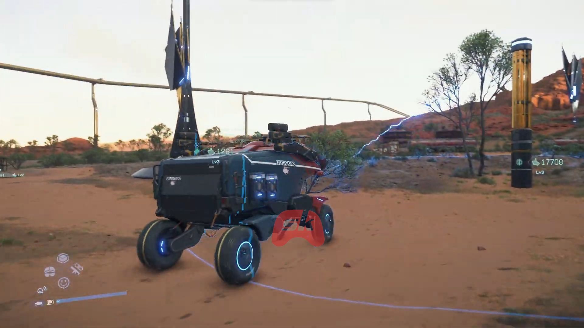 Bridges vehicle in the game (Image via Sportskeeda Gaming / Sony Interactive Entertainment)